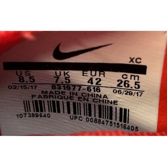 Nike Mercurial X Proximo Ⅱ TF Turf Soccer Shoes Sz 8.5 University Red 831977-616 - Picture 12 of 12